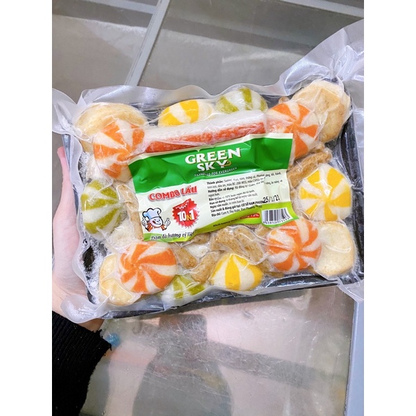 Viên thả lẩu Green sky 10in1