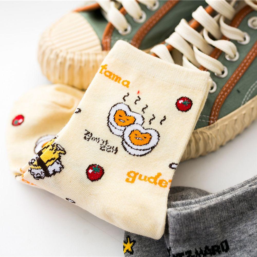 Vớ Cotton In Họa Tiết Hoạt Hình Dễ Thương Thời Trang Cho Nữ