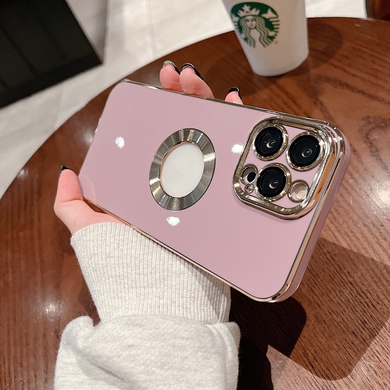 Ốp Điện Thoại Mềm Mạ Điện Màu Trơn Chống Sốc Cho iPhone 13 Pro max 12 Pro max 11 Pro max 7 Plus 8 Plus