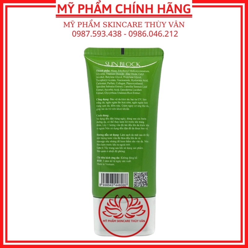 Kem Chống Nắng Trắng Da Ngăn Ngừa Lão Hoá Chính Hãng BICOS 50ml