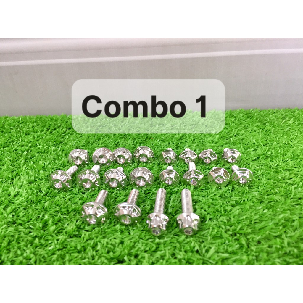 Full ốc dàn áo Salaya inox 304 cho xe Sonic