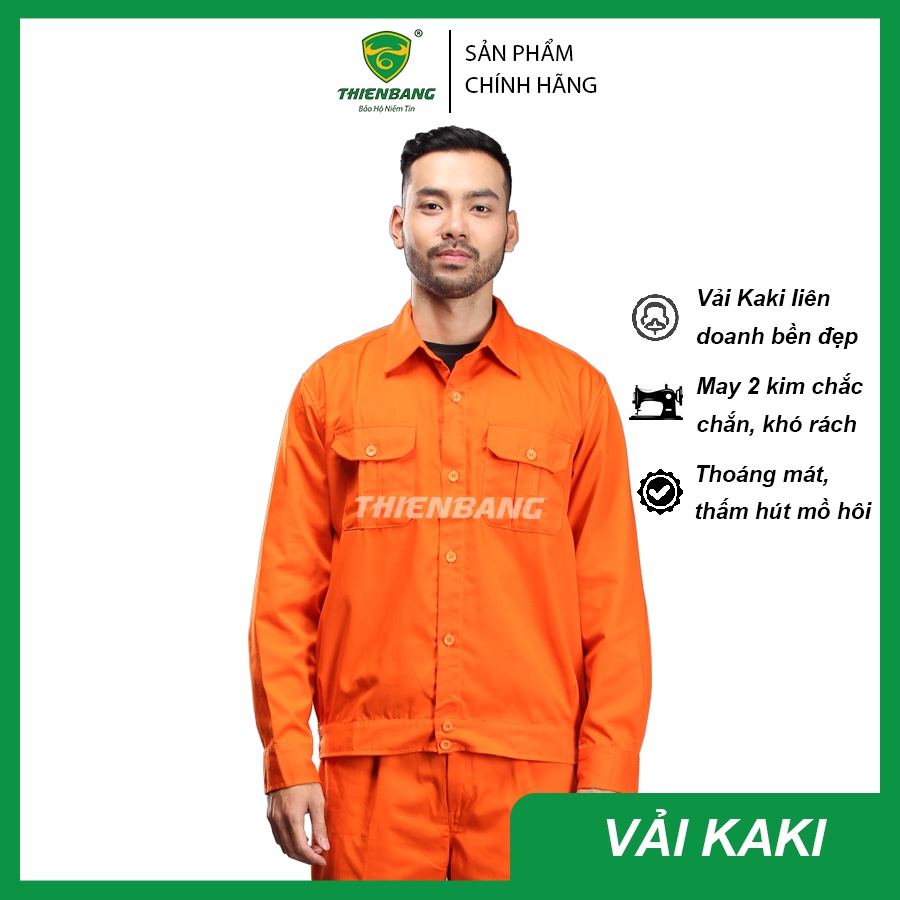 Quần áo điện lực - Quần áo thợ điện vải Kaki dày dặn chống nắng nóng - Bảo hộ lao động điện lực