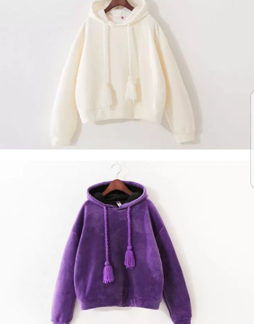 Áo hoodie nỉ bông dài tay, áo nỉ, áo khoác nữ, chất vải cao cấp dày dặn,mềm mại | BigBuy360 - bigbuy360.vn