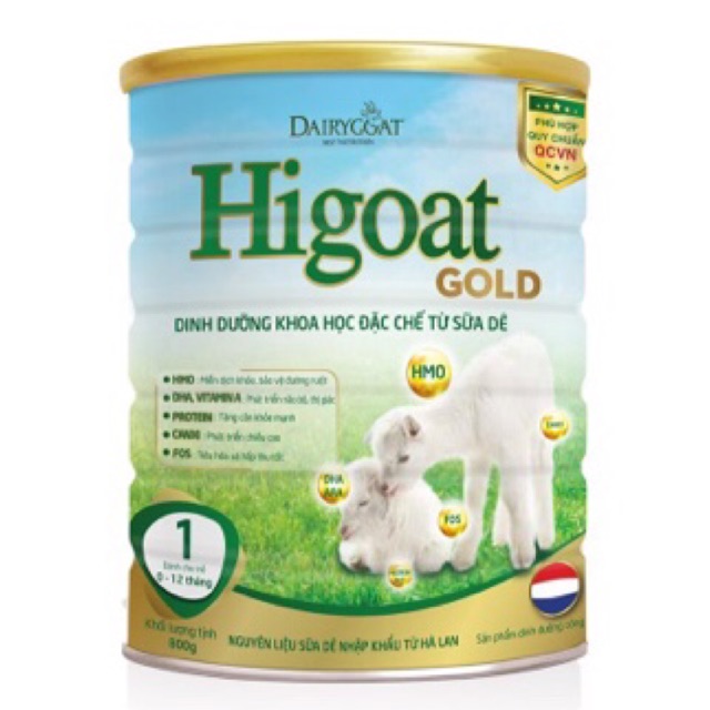 Sữa dê Higoat Gold số 1 loại 800g