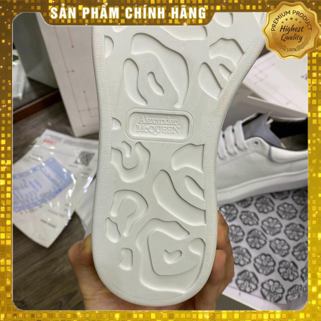 Giày thể thao Thể Thao Sneakers trắng nam nữ, Alexunder mc Queen phản quang chuẩn hàng đẹp