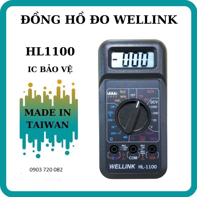 ĐỒNG HỒ ĐO VẠN NĂNG WELLINK HL 1100  giá rẻ