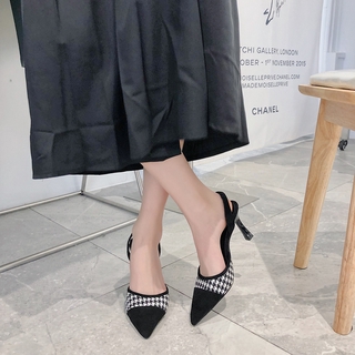Giày Cao Gót Mũi Nhọn Phong Cách Hàn Quốc