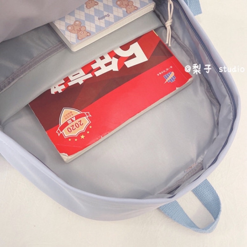 Balo HIYO nhiều ngăn dáng hộp tặng sticker