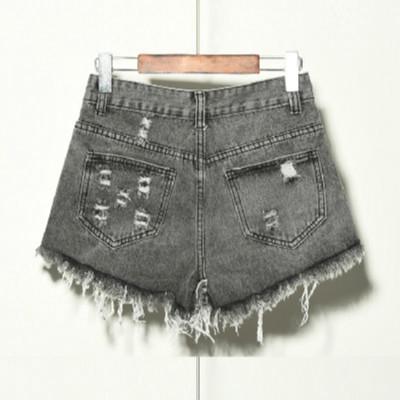 Quần Short Jean Lưng Cao Plus Size Cho Nữ