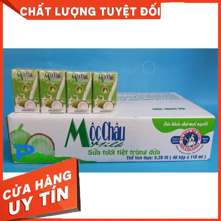 Sữa tươi tiệt trùng Mộc Châu 110ml - thùng 48 hộp