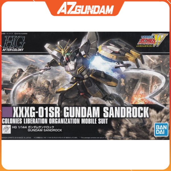 Mô Hình lắp ráp HG AC Gundam Sandrock Tỉ Lệ 1/144, Đồ chơi mô hình lắp ráp Hàng chính hãng Bandai - Nhật Bản