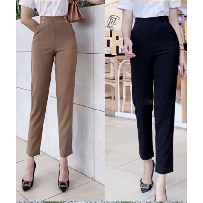 #46_Quần Baggy dáng mới 2 cúc biên chất Vitex đủ size với 3 gam màu phổ thông