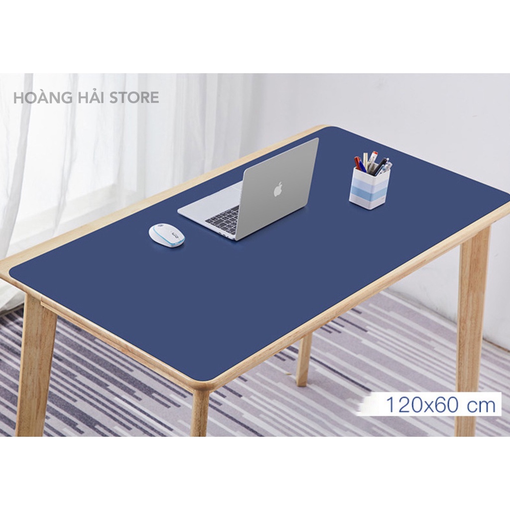 Tấm di chuột khổ lớn, thảm da trải bàn làm việc, deskpad 2 mặt 2 màu