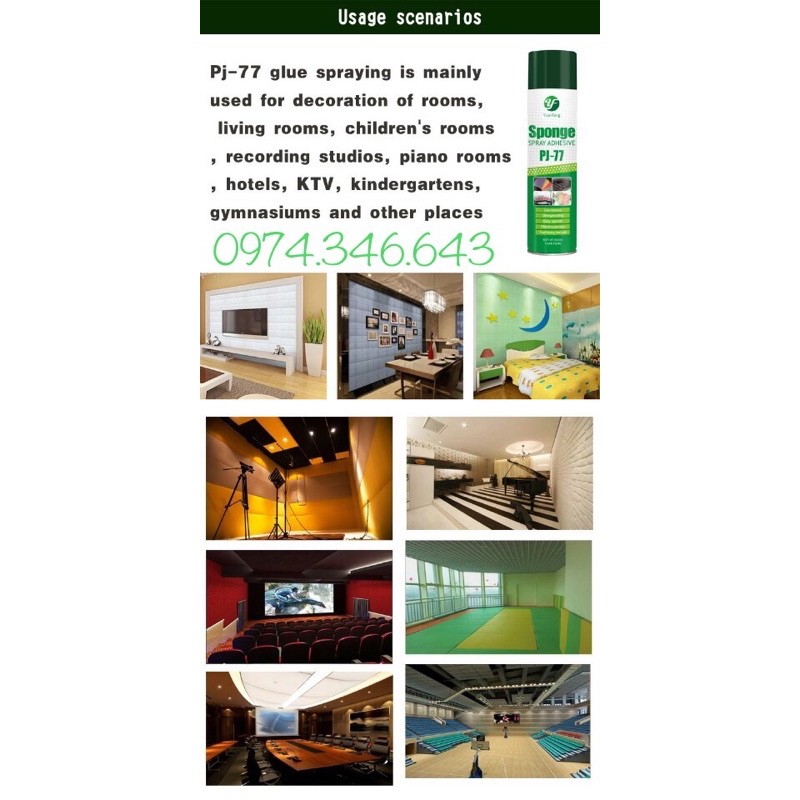 Keo Dán Xốp Dạng Xịt Đa Năng PJ77, Dán Xốp, Mút, Giấy Decal, không mùi, cam kết chất lượng | BigBuy360 - bigbuy360.vn