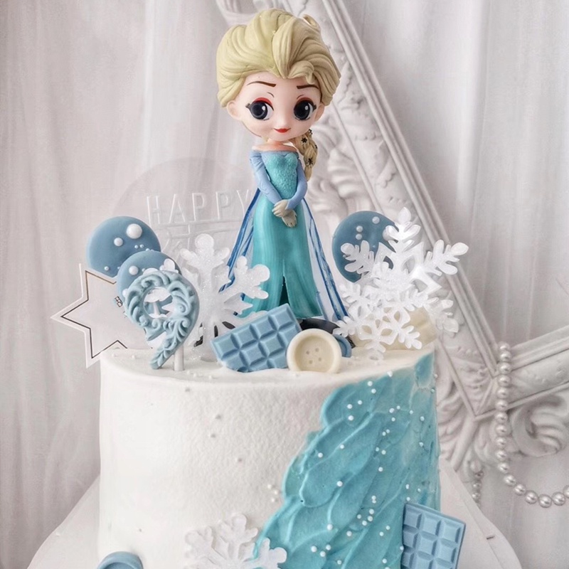 (Spot) Chính Hãng * Disney Frozen Elsa Anna Búp Bê Công Chúa PVC Mô Hình Búp Bê Dòng Hành Động Mô Hì