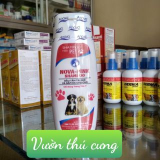 SỮA TẮM NOVA - PINK 150ML TRI VE, BỌ CHÉT, GHẺ TRÊN CHÓ