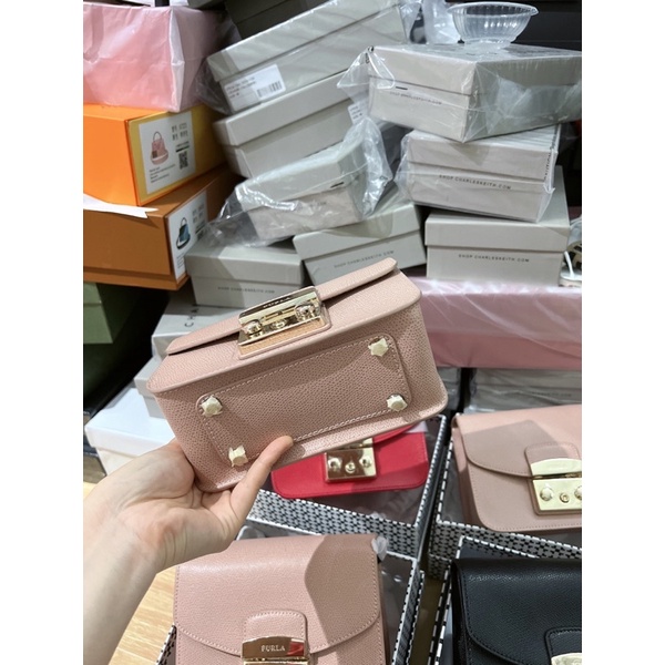 Túi furl metropolis mini màu moon hồng phấn
