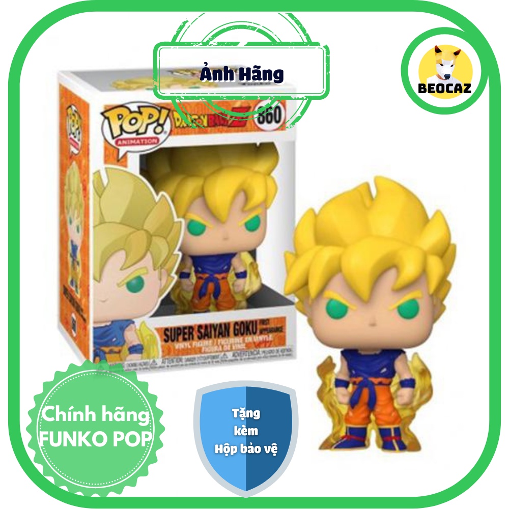 Funko Pop Dragon Ball Chính Hãng Son Goku Super Saiyan Bảy Viên Ngọc Rồng Đồ chơi Beocaz Mô hình Anime quà tặng