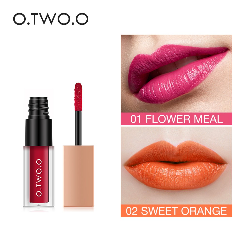 Son môi dạng lỏng O.TWO.O kháng nước lâu trôi thiết kế 2 trong 1 tận dụng để trang điểm má gồm 4 màu tùy chọn 28g | BigBuy360 - bigbuy360.vn