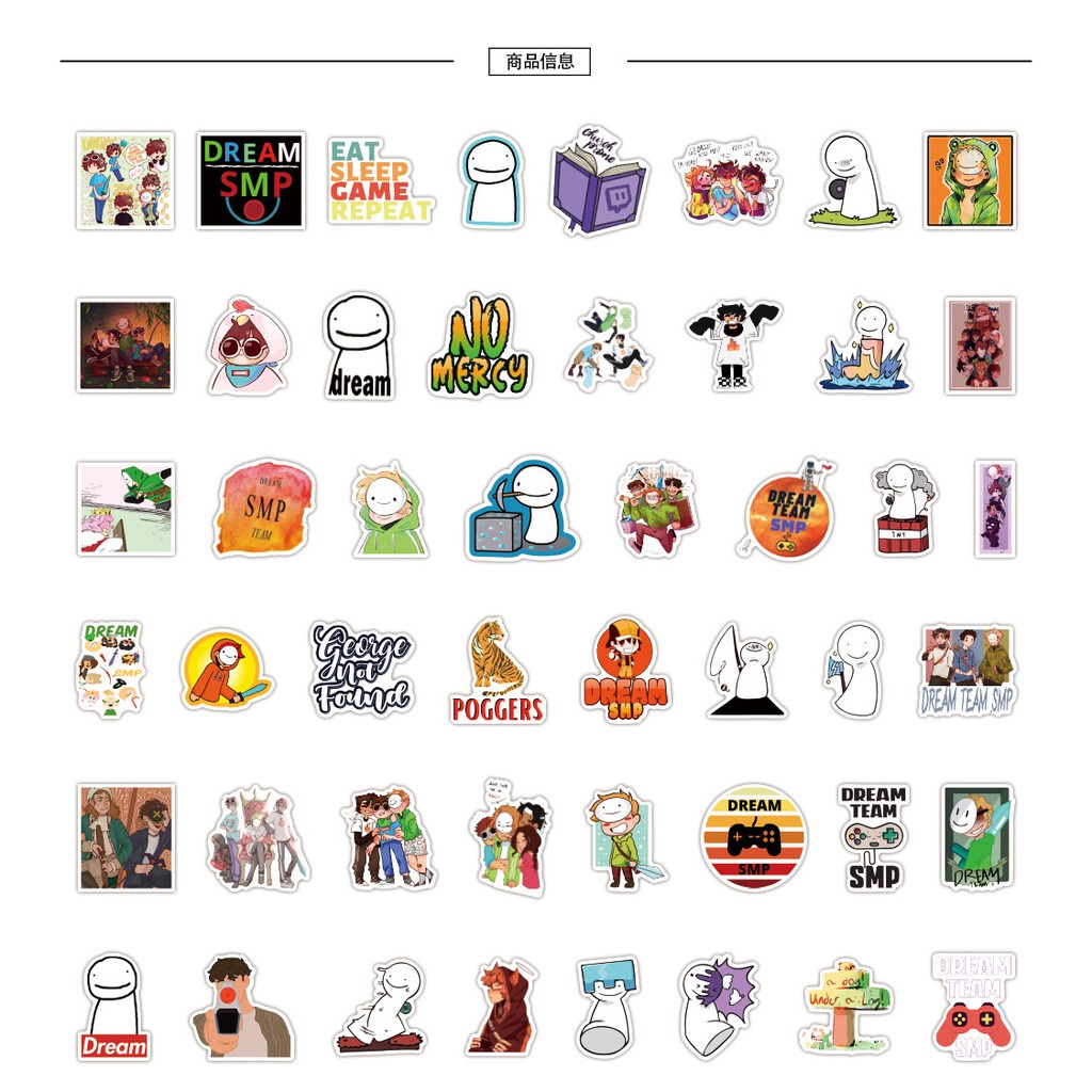 Set 100 / 50 / 25 / 10 Miếng Dán Trang Trí Vali / Laptop / Tủ Lạnh Họa Tiết Hoạt Hình Graffiti Chống Thấm Nước