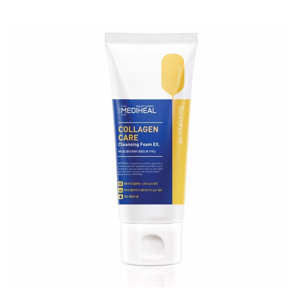Sữa rửa mặt Mediheal Collagen Care Cleansing Foam 170ml tái tạo da, duy trì độ ẩm