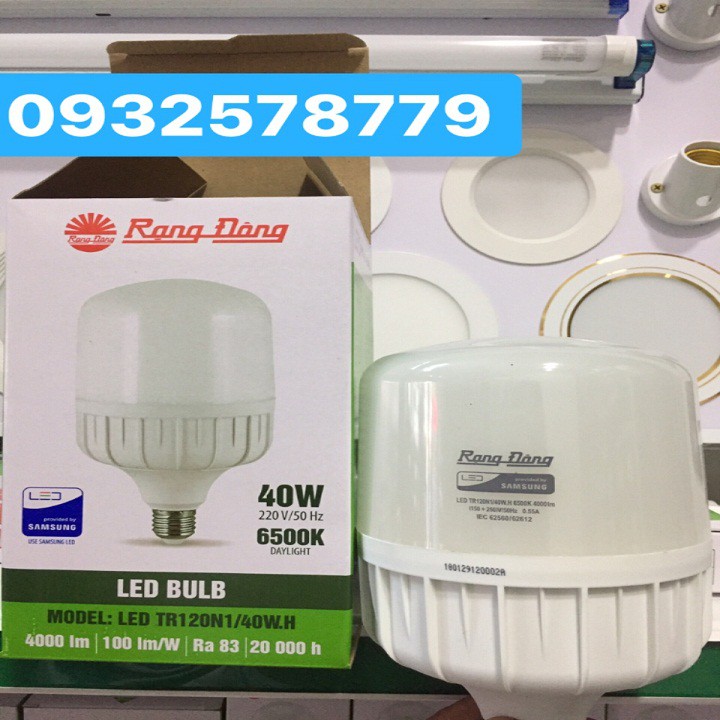 BÓNG LED Trụ 40W RẠNG ĐÔNG Model: LED TR100/40W
