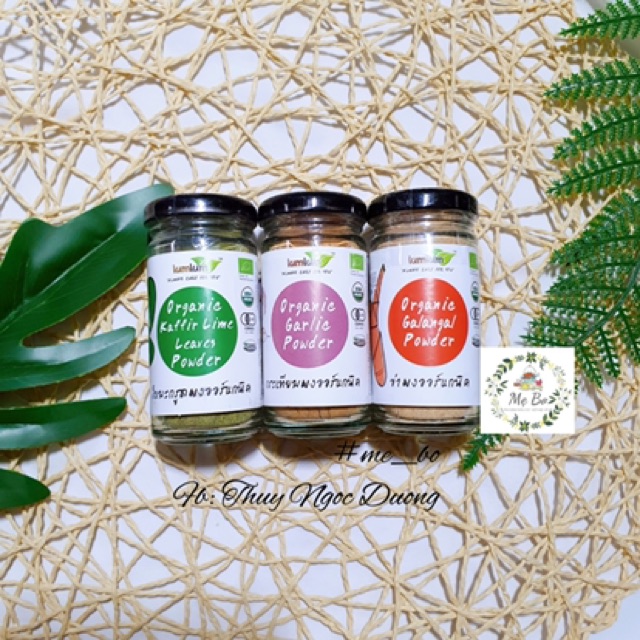 [LUMLUM] BỘT GIA VỊ HỮU CƠ LUMLUM THÁI LAN (bột tỏi, bột sả, bột riềng, bột lá chanh...)