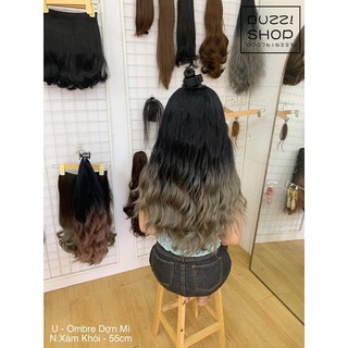 [ Hình thật ] Tóc Kẹp U Ombre Dợn Mì