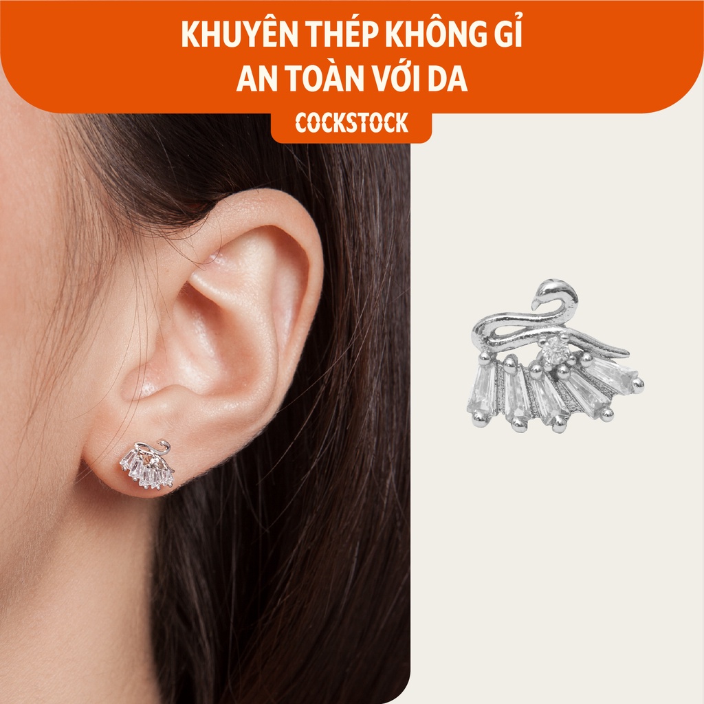 Khuyên tai đá thiên nga Swan1 CockStock