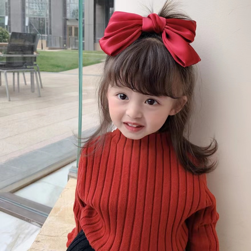 Kẹp Tóc Đính Nơ Cỡ Lớn Thời Trang Hàn Quốc Xinh Xắn Cho Bé Gái