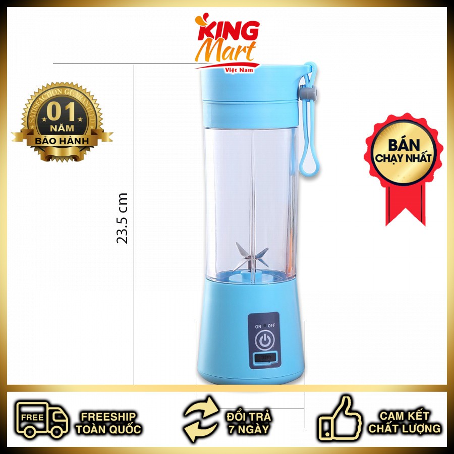 Máy Xay Sinh Tố USB Di Động Thông Minh 2 trong 1 380ml DWN-3S(Kingmart68)