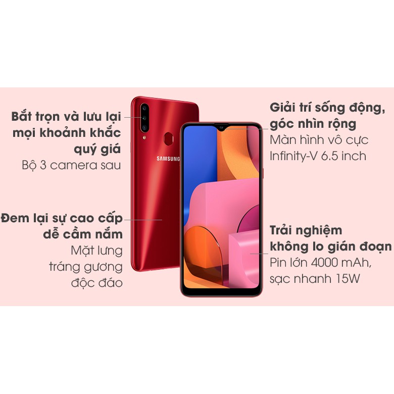 Điện Thoại Samsung A20S (3-32G)-Hàng Chính Hãng