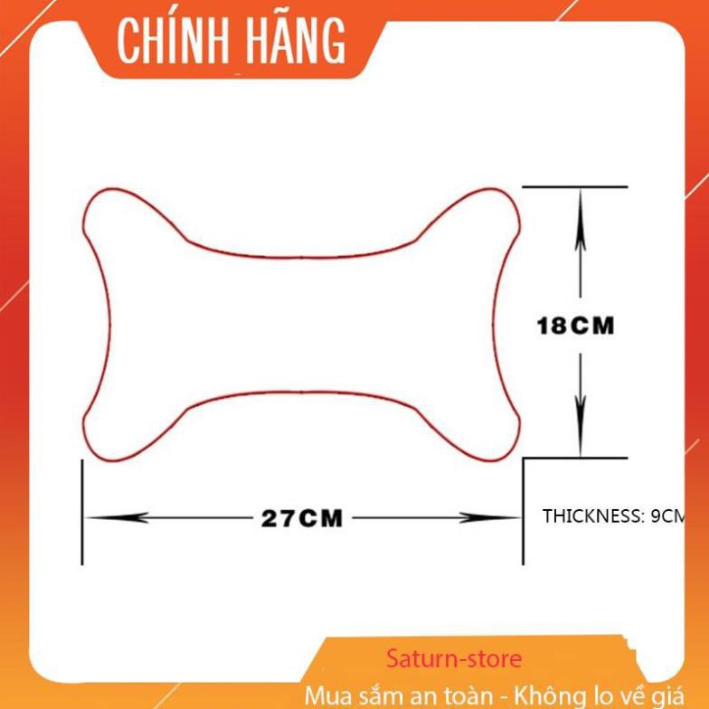 Gối tựa đầu ô tô, Gối tựa đầu kê cổ hình khúc xương dùng trang trí xe hơi - Sản phẩm mới 100%, chất lượng cao