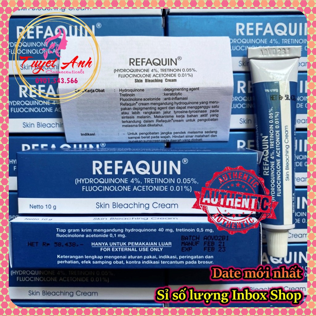 Kem cải thiện nám, trắng sáng da Refaquin 10g
