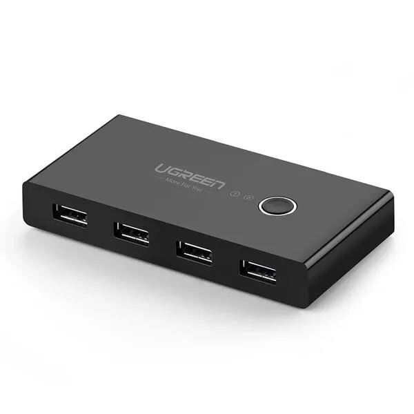 Bộ chia sẻ máy in USB 2.0 từ 4 thiết bị vào 2 máy tính UGREEN 30767 US216