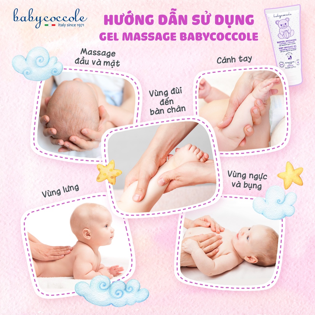 Gel massage chiết xuất hạnh nhân Babycoccole 0M+