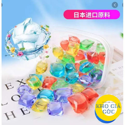 Viên Giặt Xả Quần Áo Thơm Lừng - Thay Thế Cho Cả Bột Giặt, Nước Xả