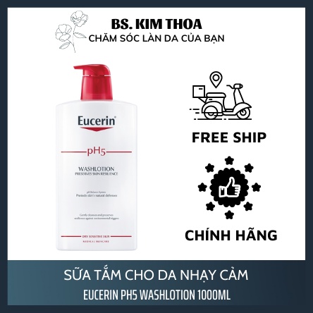 [CHÍNH HÃNG] Sữa tắm Eucerin pH5 1000ml