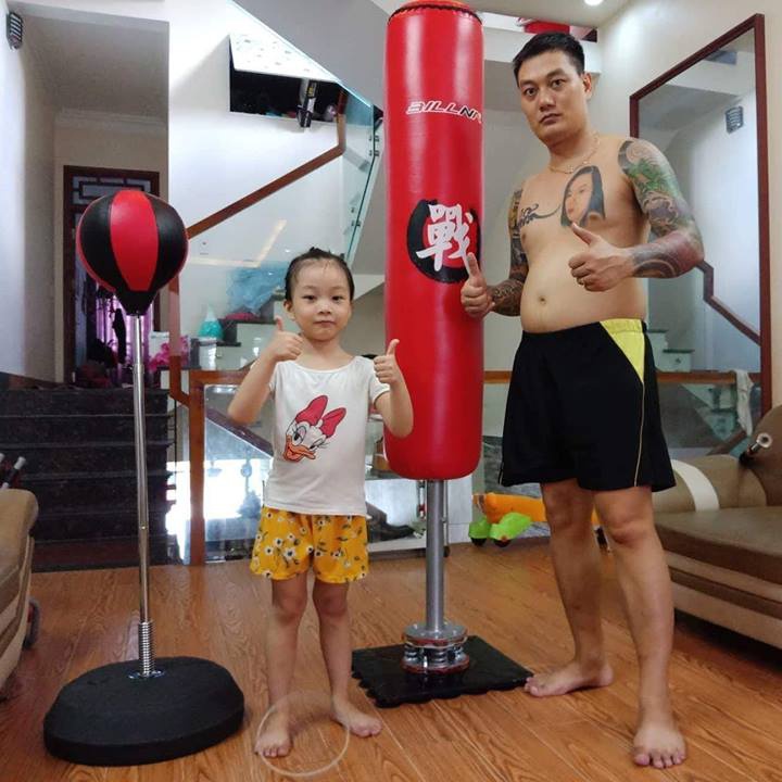 Đích Đấm Boxing + Găng tay đấm bốc hở ngón mma + Băng đa boxing - Combo  Găng Đấm + Đích Đấm + Băng đa - Giá Kịch Sàn