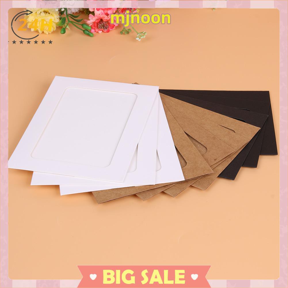 Set 10 Khung Ảnh Giấy 3-7 Inch Kèm Kẹp Và Dây Treo