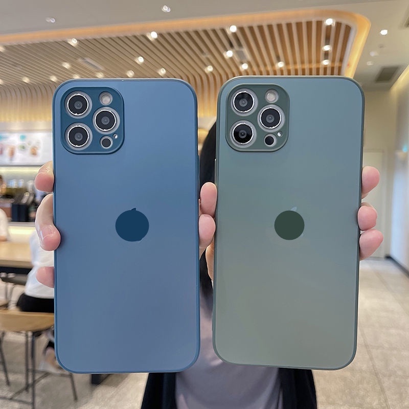 Ốp điện thoại mặt kính nhám thích hợp cho Iphone 12 12 Pro 12 13 Pro Max 11 11 Pro 11 Pro Max Xr Xs Max 7 8 Plus