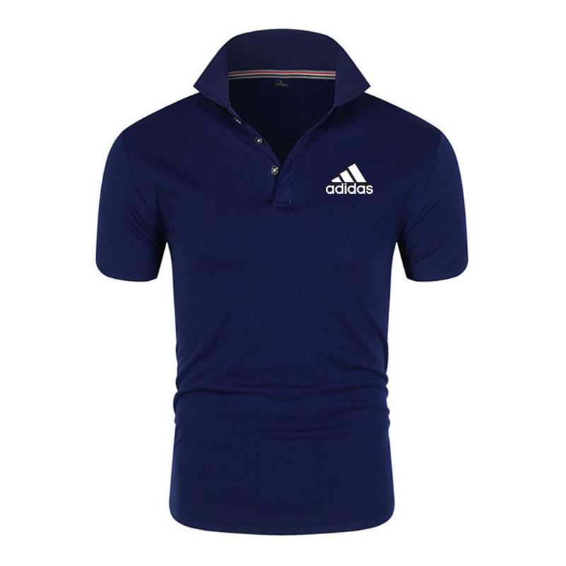 Áo thun ADIDAS ngắn tay có cổ phong cách doanh nhân cho nam