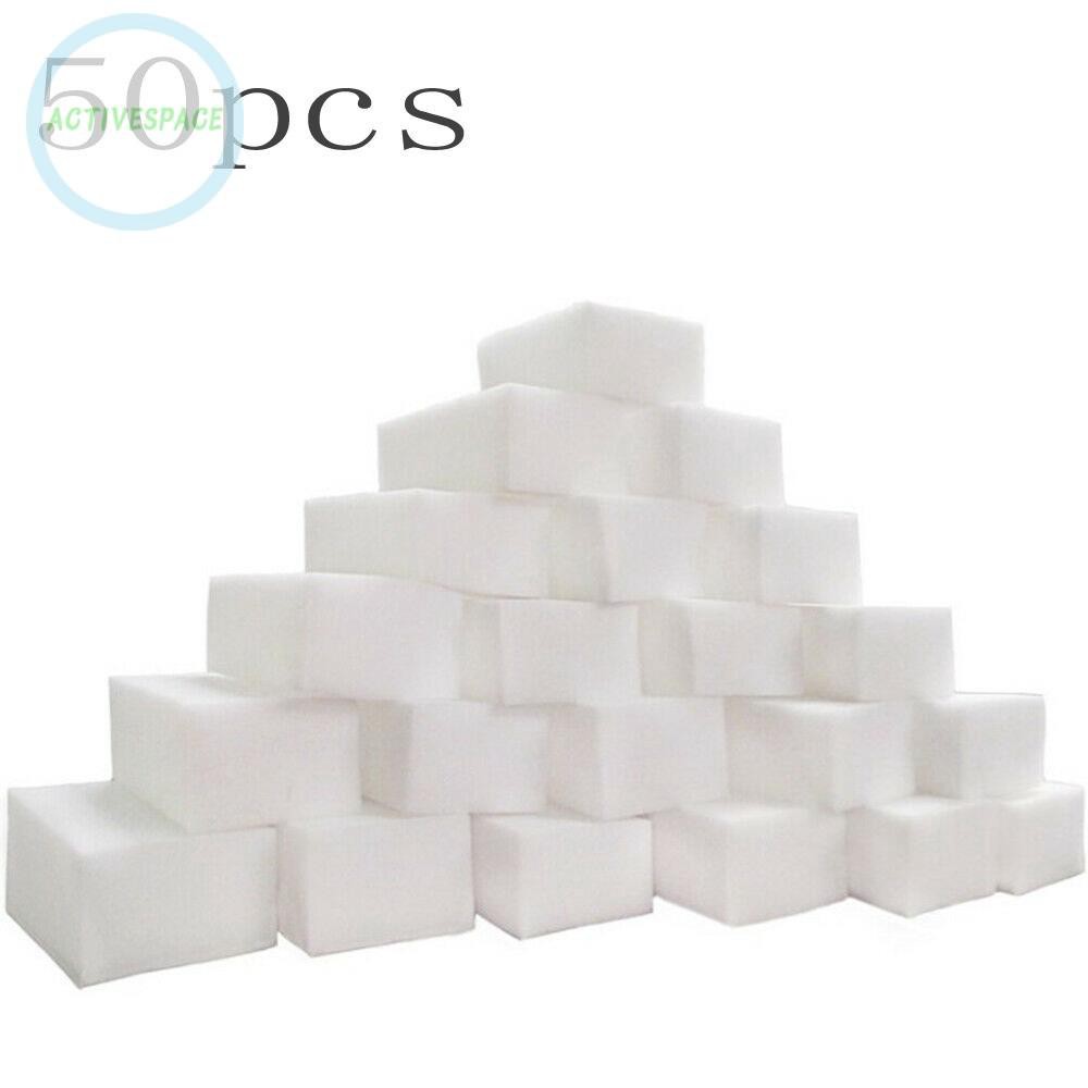 Bộ 50 miếng bọt biển nano màu trắng chuyên dụng cho vệ sinh xe hơi