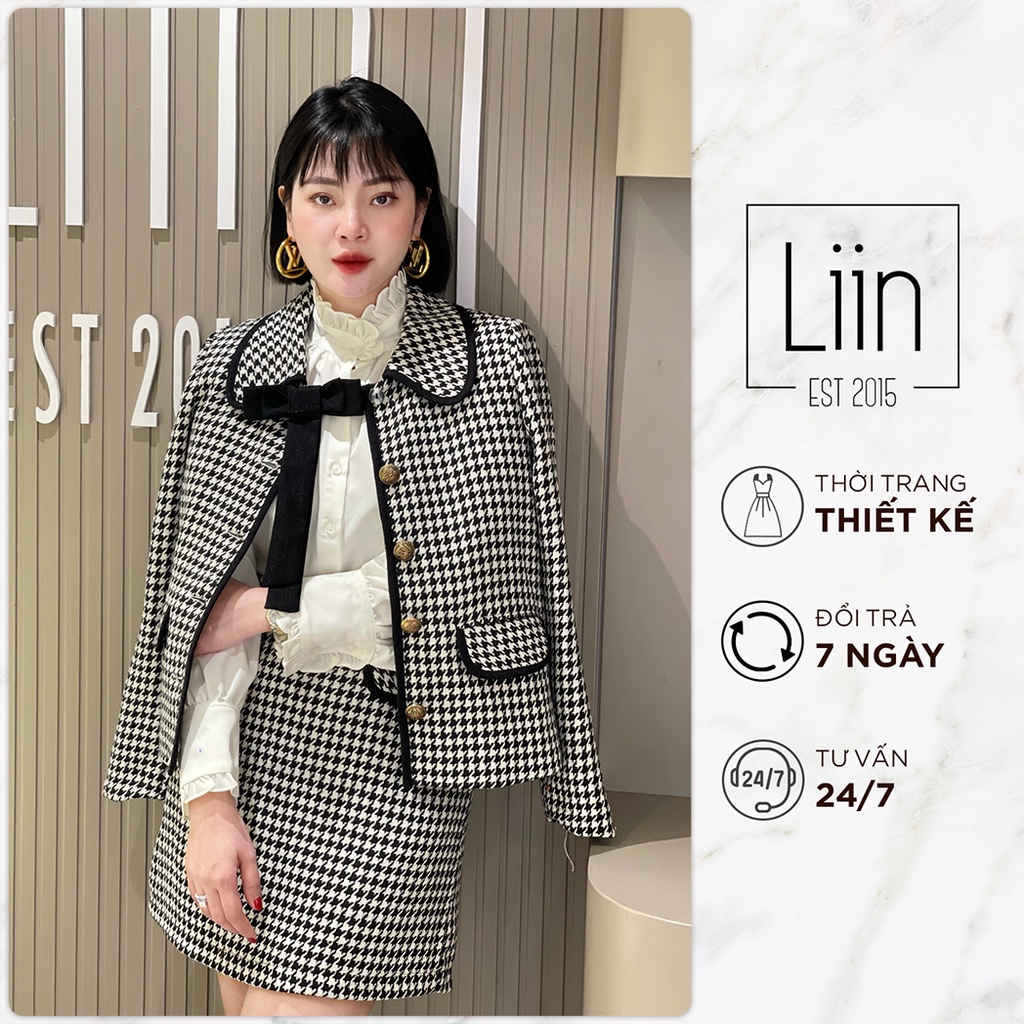 LIIN - Set Áo Dạ Tweed Kèm Chân Váy Zic Zac Sang Trọng A00532-CV00103
