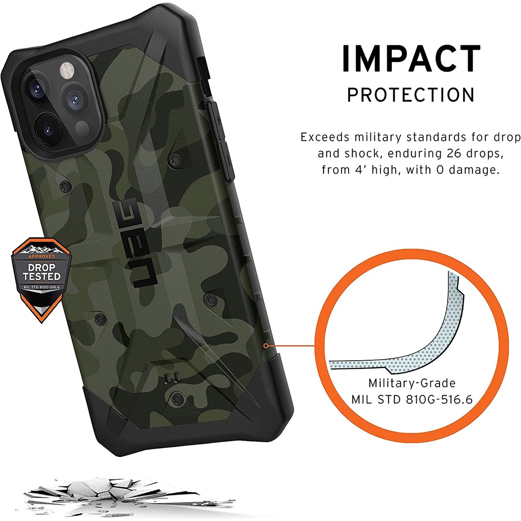 ỐP LƯNG PATHFINDER SE CHO IPHONE 12 PRO MAX - Forest Camo