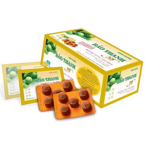 VIÊN NGẬM BẢO THANH vỉ 5 viên, hỗ trợ trừ ho, tiêu đờm