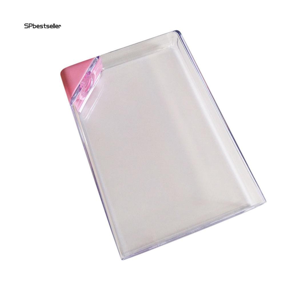 Bình Nước Làm Từ Nhựa Trong Suốt Hình Cuốn Sách Nhỏ Gọn Sáng Tạo 450ml