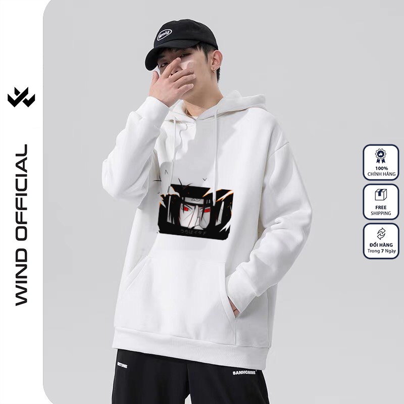 Áo hoodie form rộng WIND unisex nỉ bông HD20 ITACHI thời trang nam nữ oversize ulzzang