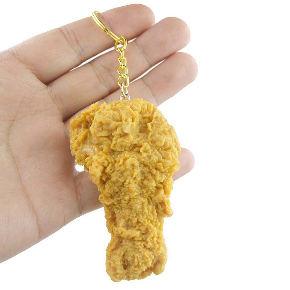Móc khóa hình đùi gà rán độc đáo sống động