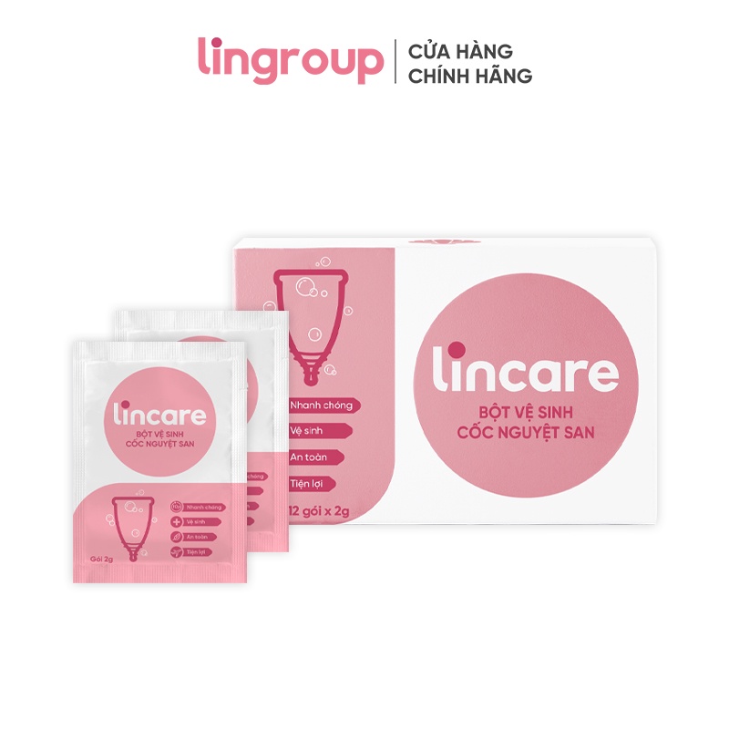 Bột tiệt trùng cốc nguyệt san Lincare